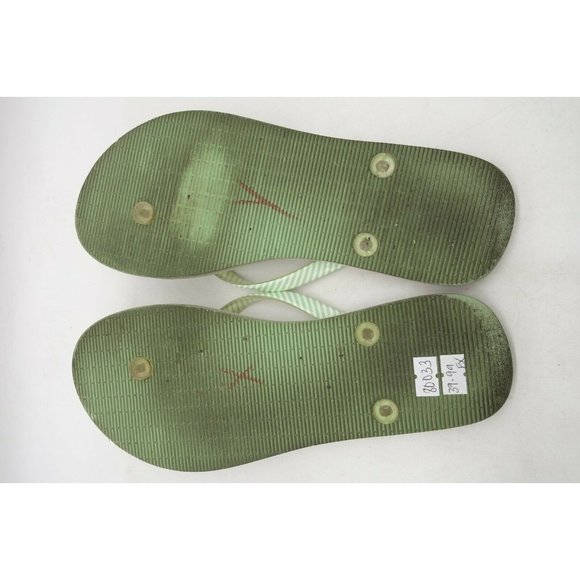 Vera Bradley Green Multi-Color Casual Slide Flip Flop Sandals Shoes Womens 7 - 8 - Picture 4 of 10